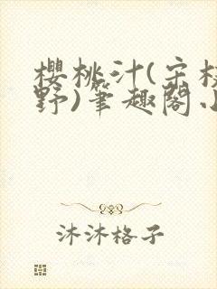 樱桃汁(宋枝江野)笔趣阁小说