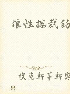 狼性总裁的尤物