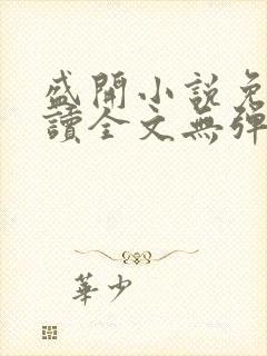 盛开小说免费阅读全文无弹窗