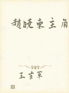 赵晓东主角小说