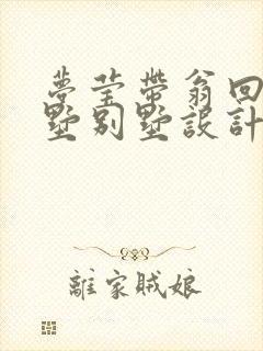 梦莹带翁回乡别墅别墅设计