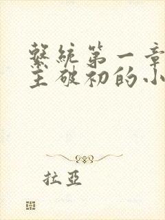 系统第一章给宿主破初的小说