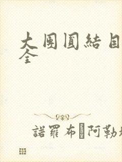 大团圆结目录大全