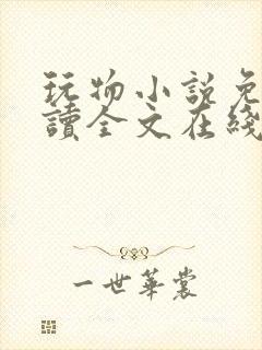 玩物小说免费阅读全文在线阅笔趣阁无弹窗