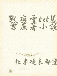 战恋雪txt凤舞原著小说