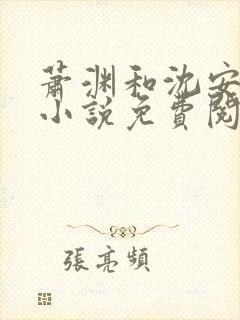 萧渊和沈安安的小说免费阅读