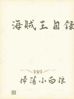 海贼王目录
