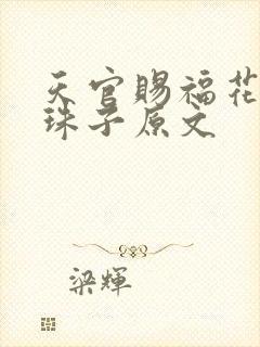天官赐福花怜塞珠子原文