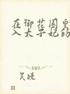 在御花园皇上进入太子妃的小说