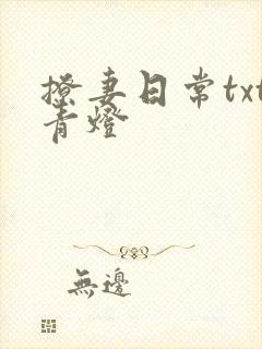 撩妻日常txt青灯