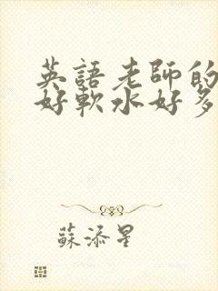 英语老师的兔子好软水好多
