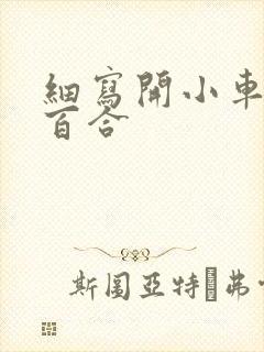 细写开小车车的百合