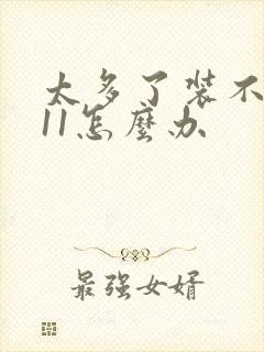 太多了装不下h11怎么办