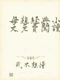 母亲经典小说全文免费阅读