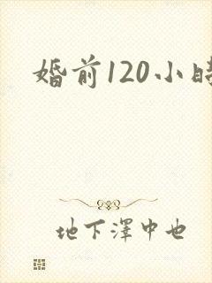 婚前120小时