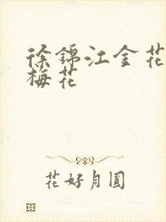 徐锦江金花瓶楷梅花