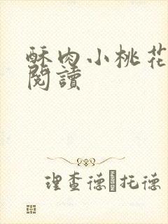 酥肉小桃花全文阅读