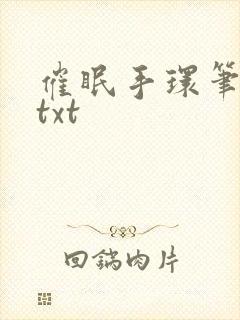 催眠手环笔趣阁txt