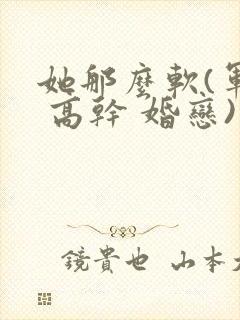 她那么软(军婚 高干 婚恋)完结