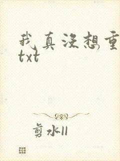我真没想重生啊txt