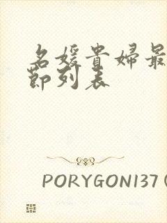 名媛贵妇最新章节列表