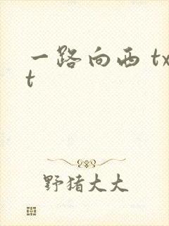 一路向西 txt