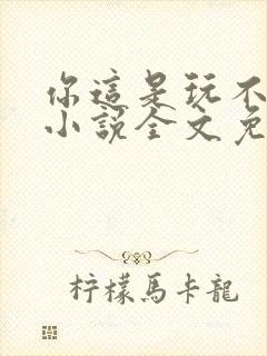 你这是玩不起呀小说全文免费阅读