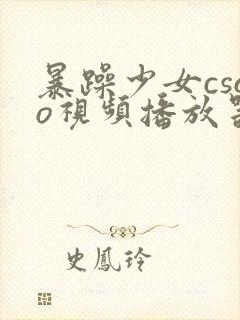 暴躁少女csgo视频播放器推荐