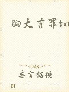 胸大有罪txt