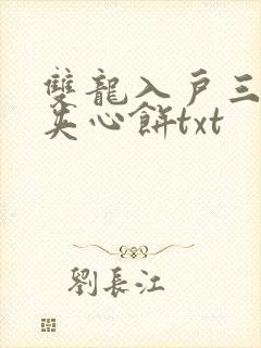 双龙入户三人行夹心饼txt