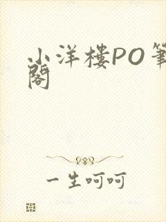 小洋楼PO笔趣阁