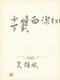 少妇白洁txt下载