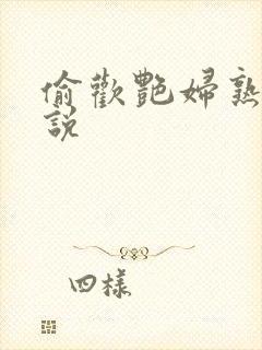 偷欢艳妇熟女小说