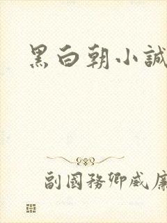 黑白朝小诚