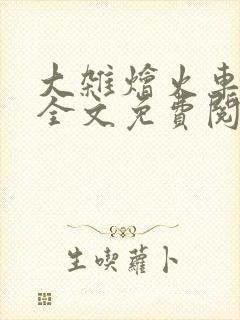 大杂烩火车小说全文免费阅读