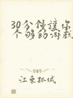 30分钟让你桶个够的游戏软件