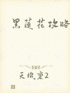 黑莲花攻略手册