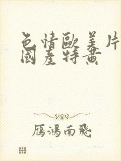 色情欧美片午夜国产特黄