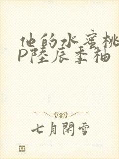 他的水蜜桃POP陆辰季柚