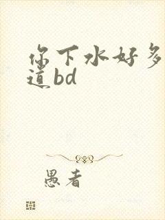你下水好多下水道bd