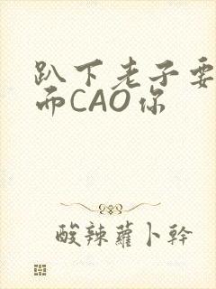 趴下老子要从后面CAO你