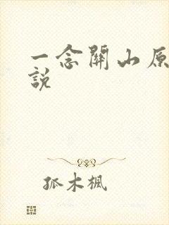 一念关山原著小说