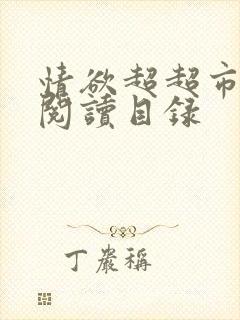 情欲超超市二全阅读目录