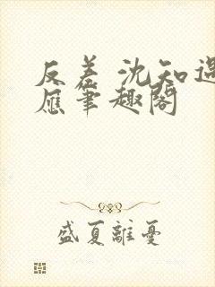 反差 沈知遇晏应笔趣阁