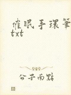 催眠手环笔趣阁txt