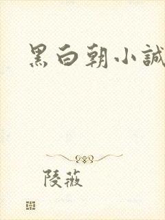 黑白朝小诚