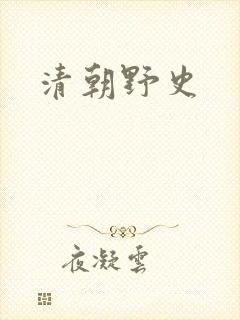 清朝野史