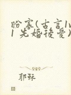 盼寡(古言1v1 先婚后爱)