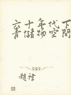 六十年代下乡知青储物空间