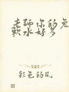 老师你的兔子好软水好多